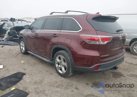2015 Toyota Highlander Limited Platinum V6 z USA, uszkodzony, nr VIN 5TDYKRFH3FS085243